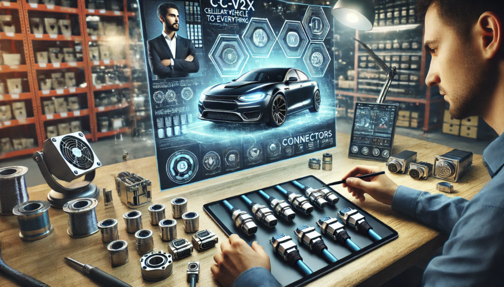 High-speed automotive connectors for C-V2X applications ensuring reliable vehicle communication